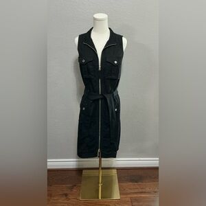 White House Black Market Black Midi Dress